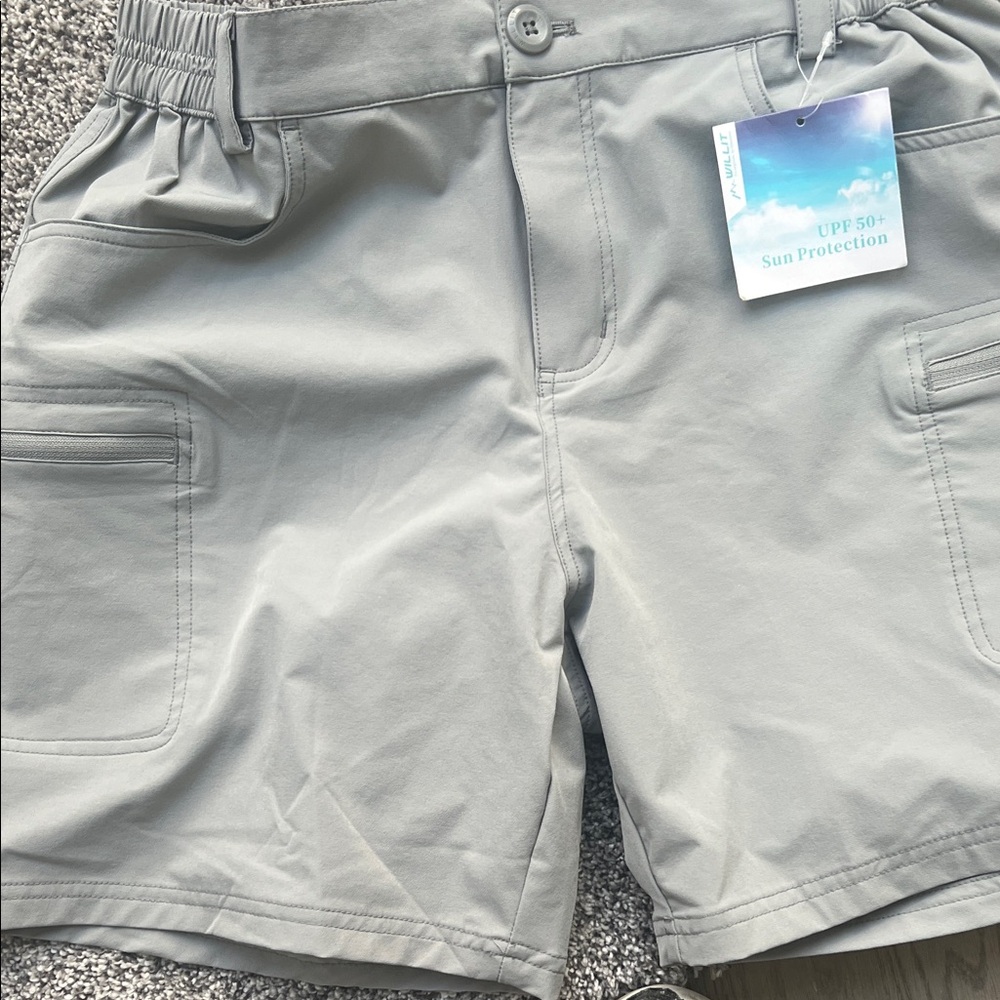 Willet NWT GreenWomen’s Cargo Shorts with UPF 50+ Sun Protection